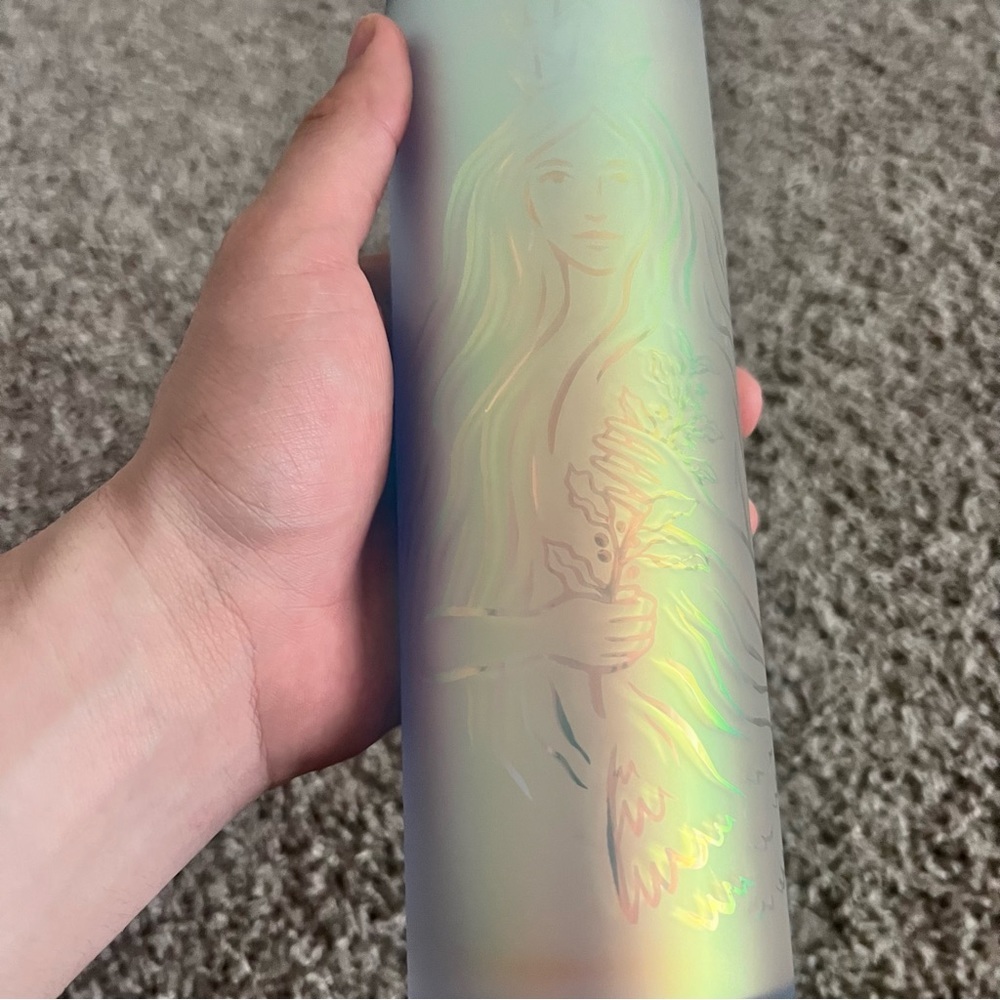 Starbucks Summer 2021 Limited 16 oz Frosted Siren Tumbler - Picture 6 of 9